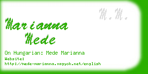 marianna mede business card